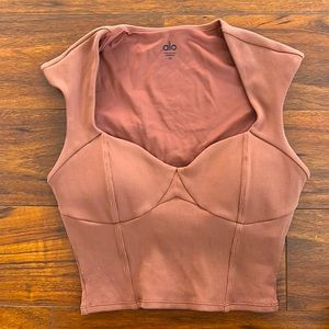 Alo yoga crop bustier top